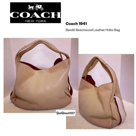 Coach 1941 Legacy Glovetanned Leather Bandit Beechwood HoBo Shoulder bag 🥰♥️ 👜 - Picture 5 of 11